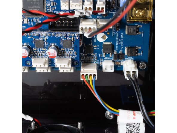 The extruder is wired to Drive 0.