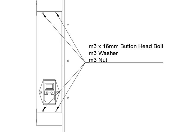 Install the Rear Ebox panel onto the Ebox corners you've installed.