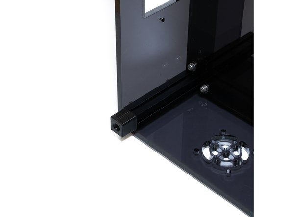 Slide the 73 mm 1515 extrusion on the (4) M3 nuts and tighten the socket head screws.