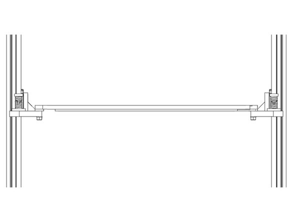 Snug up the m3 nylock nuts to hold the bed in place.