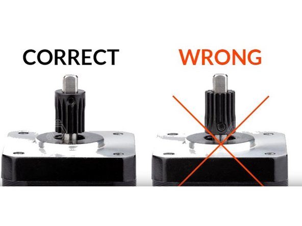 Fit the stepper motor through the BMG (it helps to take the front off of the BMG)