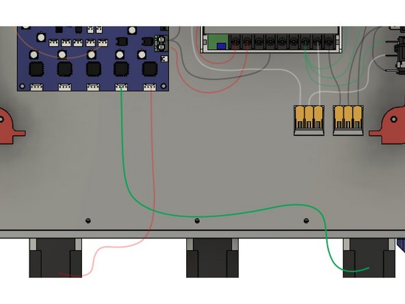 Connect the Rear Left Z Stepper to the Drive 6 port on the Duex5, which is labelled E3 MOT.