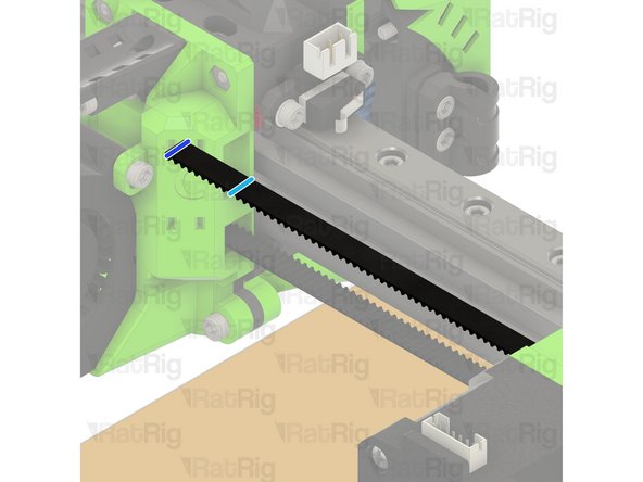 Feed it around the X-axis stepper motor pulley...