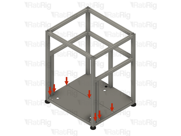 Make sure that the Front Base Plate is fully seated in the base of the frame assembly