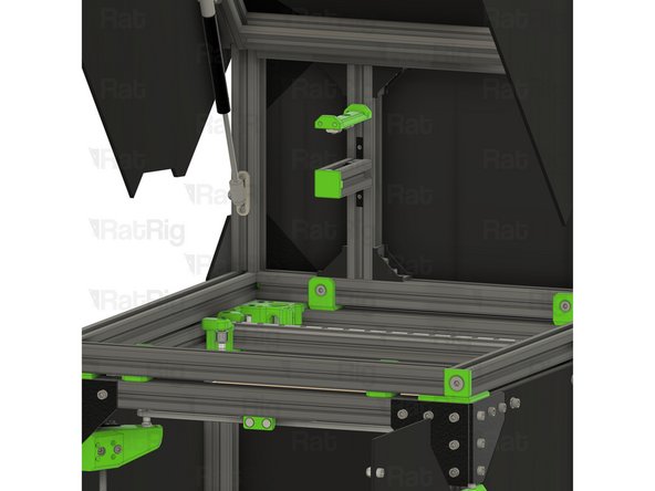 Install the 3030 extrusion end cap by carefully pushing it into place.