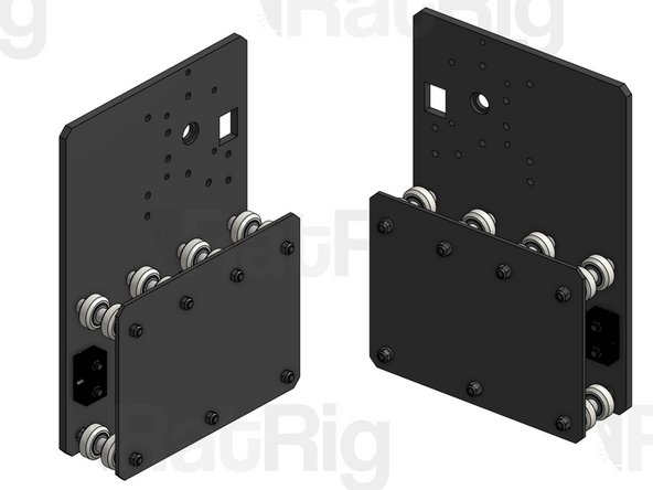 Repeat steps 1, 2 and 3 for the opposite Y Plate.