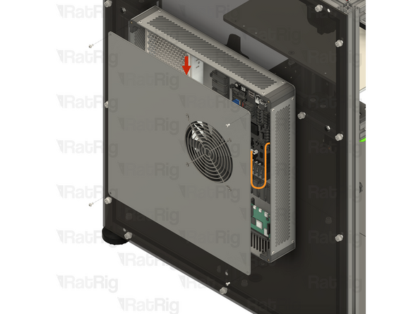 Align the lid with the electronics enclosure