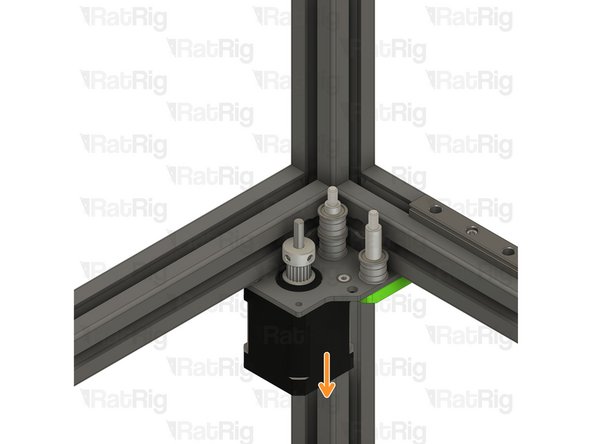 Remove the stepper motor assembly from the V-Core 4