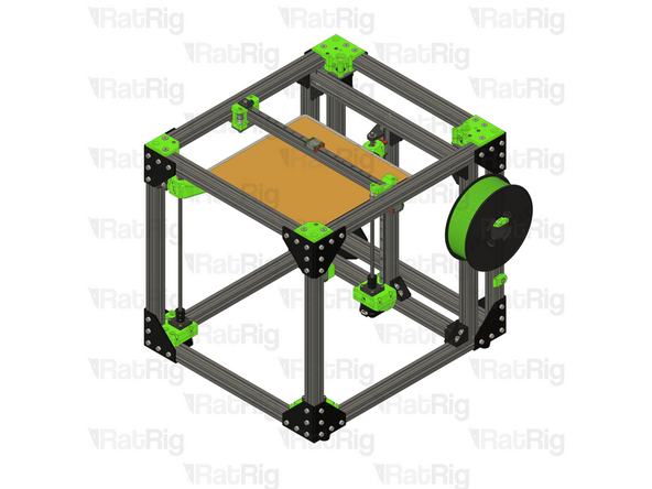 The V-Core 3.1 is now ready to receive the Rat Rig Toolhead V1.0 Upgrade kit