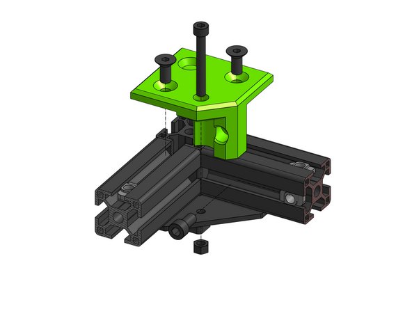 Slide the 3030 M6 T-nuts into their place in the extrusion