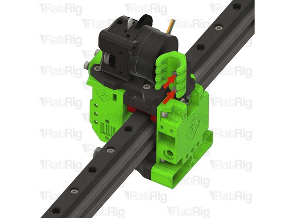 Remove the two marked M3x12 Cap Head Screws