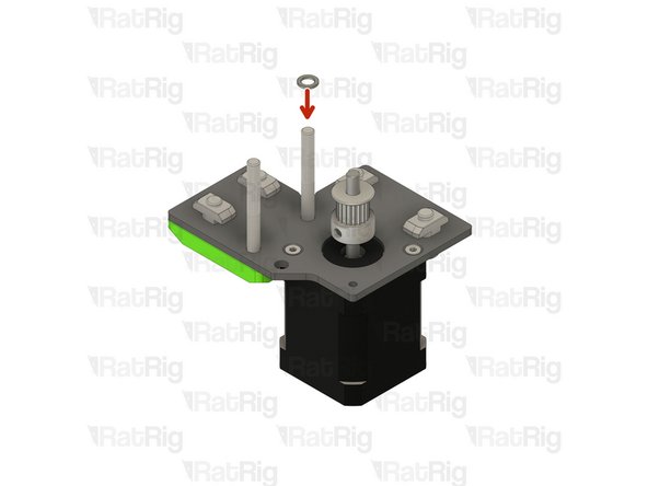 Insert a Mini Precision Shim on the rear M5x45 Screw