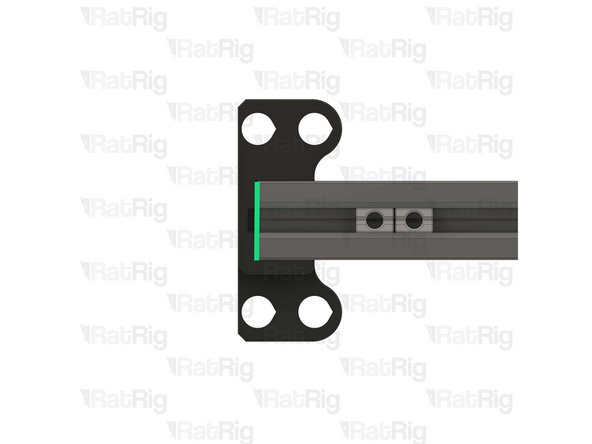Insert one of the T-nuts into the bottom extrusion slot