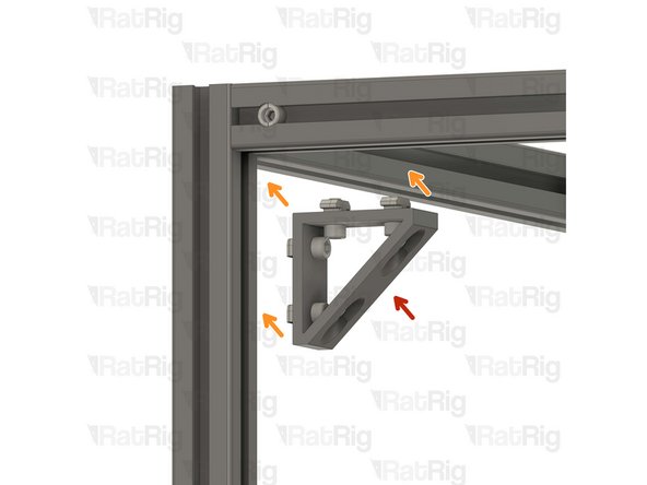 Upper corner bracket assembly