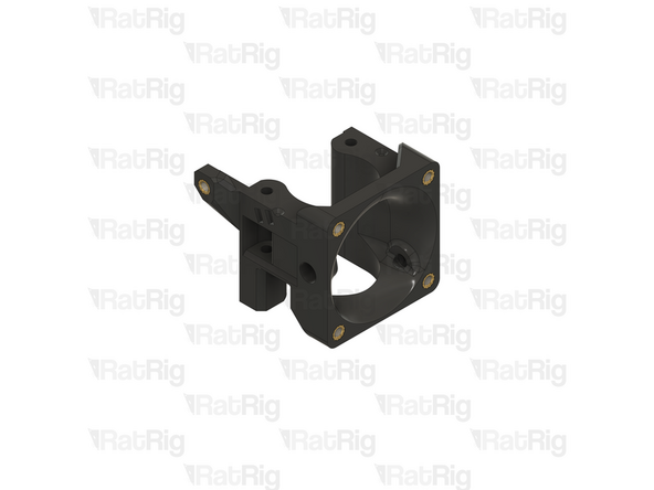 Install an M3 heat insert into each of the marked holes