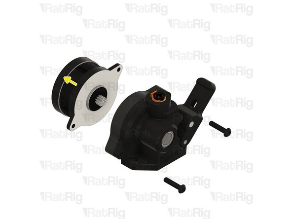 Carefully detach (or rotate) the stepper motor from the housing