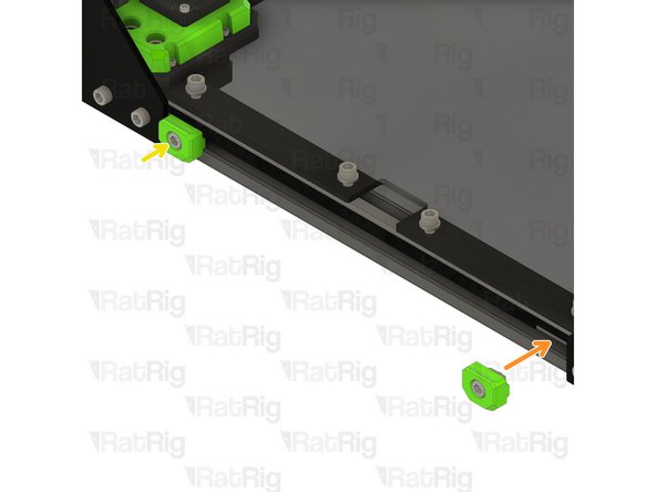 Align the 3030 panel holder assemblies as shown