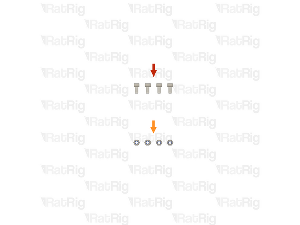 4x M6x12 Cap Head Screw (SKU: HW1836SC)