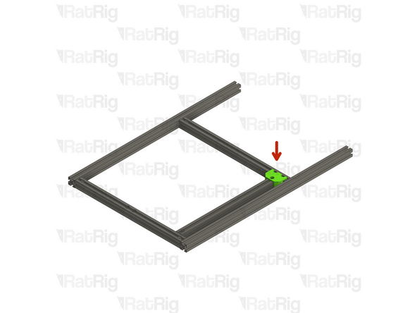 Insert the frame jig on the assembly, as shown.