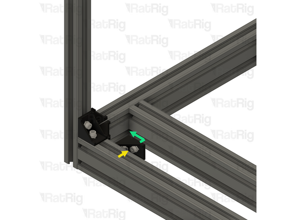 Position the extrusion so the marked gap measures 80mm