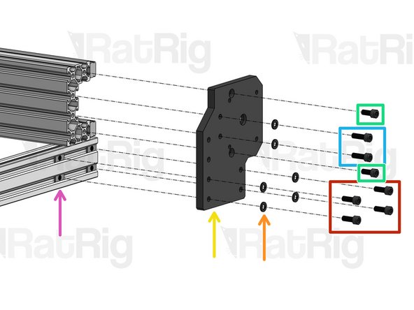 Flat T-Nut M5. Slide it inside the slot through the opening at the end.