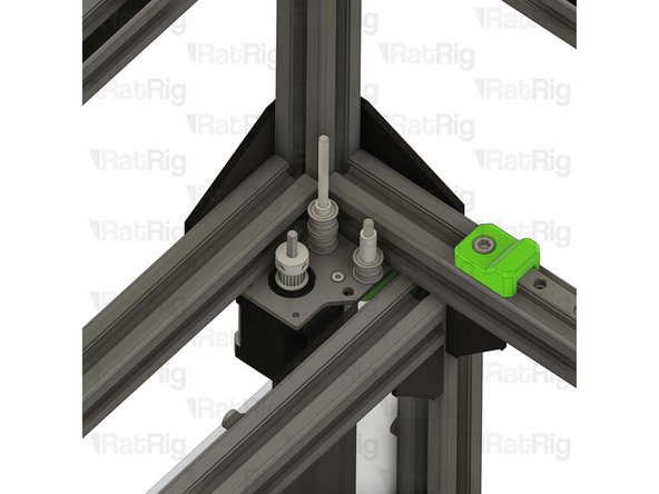 Make sure the plate is fully seated against the 3030 extrusion before the next step