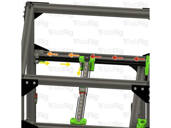 Take the loose end of the top CoreXY belt  on the left hand side: