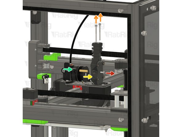 Remove the two M3x35 Cap Head Screws