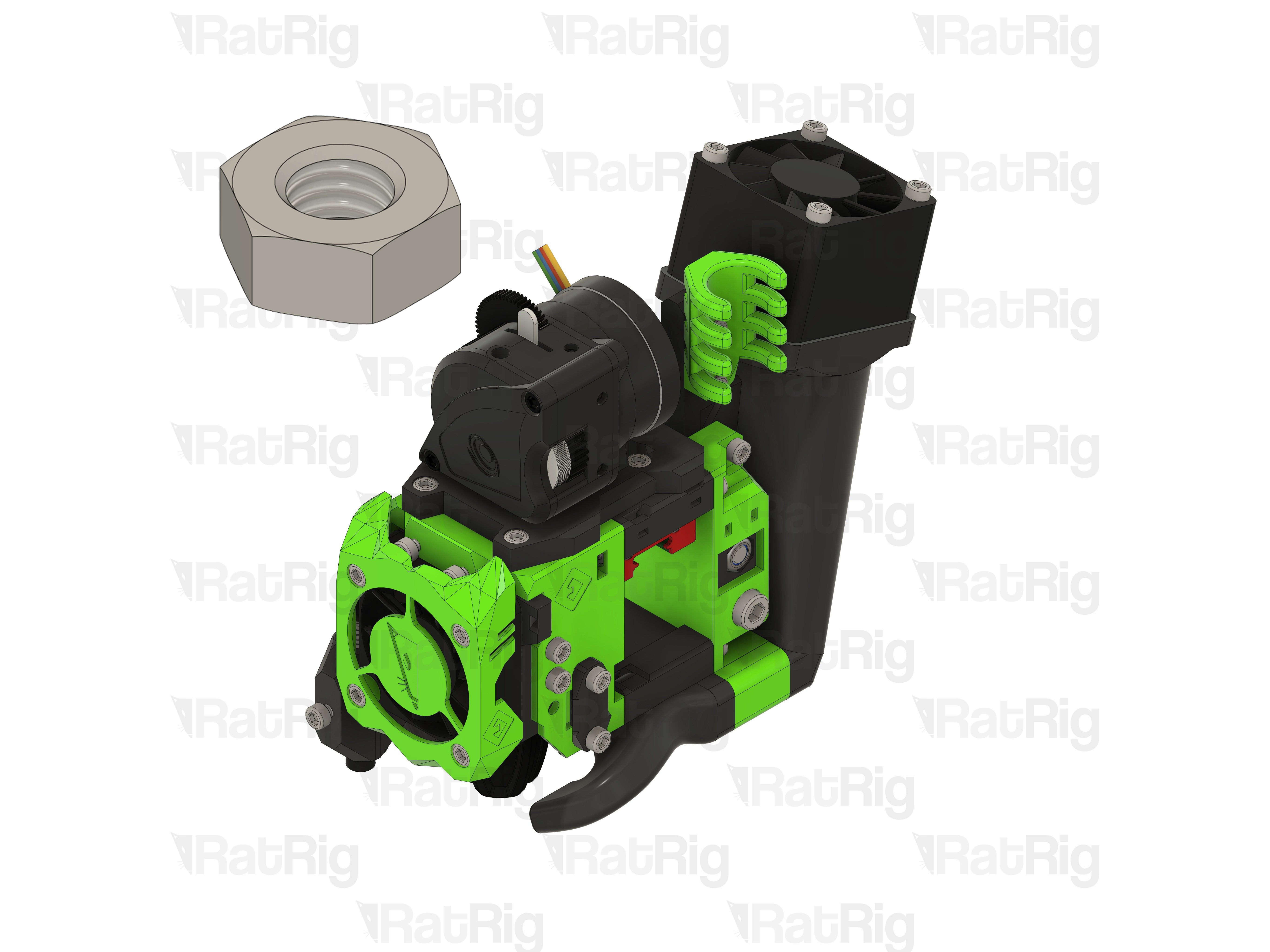 10. EVA 3.0 Hex Nut Assembly - Rat Rig