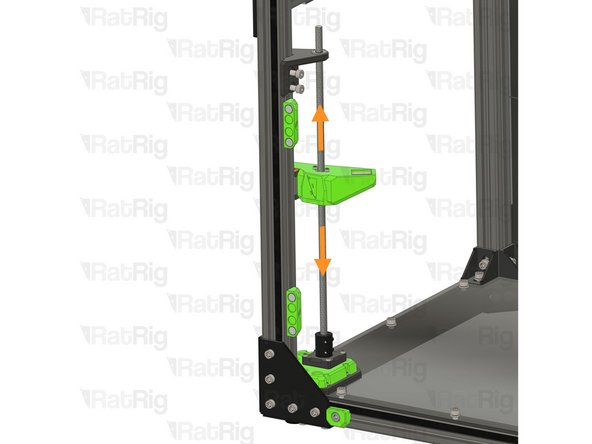 The Z-axis lead screw should now freely move up and down