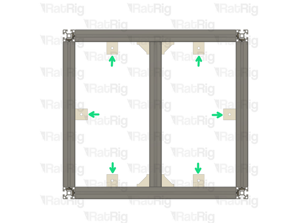 Repeat the steps above for the remaining five corner assemblies