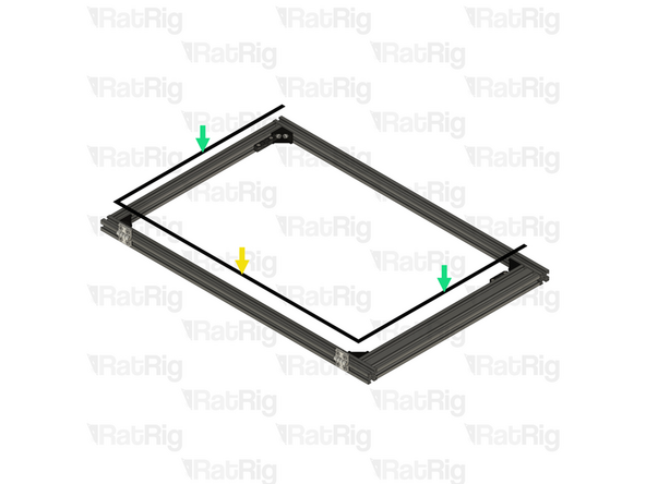 Orient the door assembly as shown. The foam strip must be installed on the inside of the door