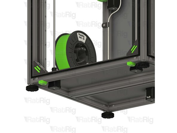 Tighten the M6x12 screws to secure the assemblies to the frame