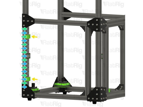 Insert the linear rail into the 3030 extrusion