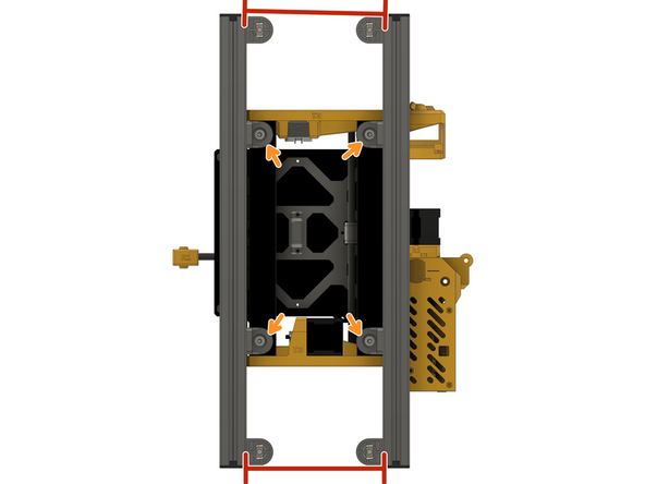 Remove the printer's rubber feet before mounting it to the V-Hive Enclosure.