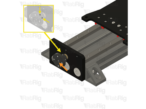 Ensure the lead screw surface is roughly1-2mm inside the jog wheel