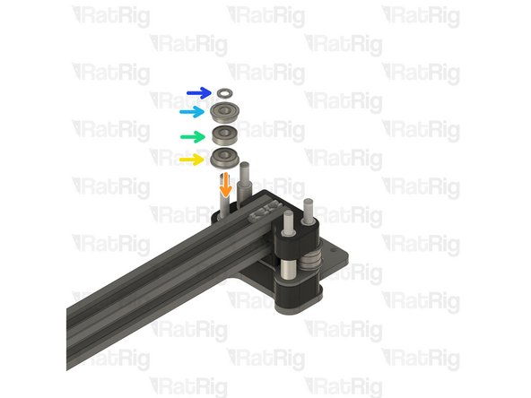 F695ZZ Ball Bearing (Flange at the bottom)