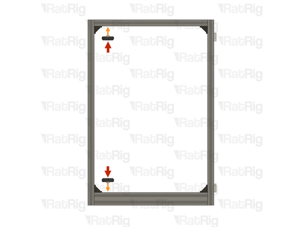 2x Door magnetic latch assembly from Step 34