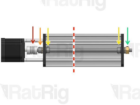 (If you're NOT building a Lead CNC 1250x750, skip to step 9). This step should be repeated twice, on both Y C-Beam profiles.