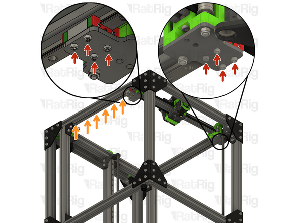 Tighten the carriage screws