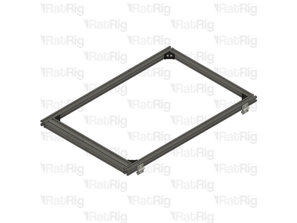 Position the hinges onto the left side extrusion as shown. Adjust them so that the marked gap measures 61mm