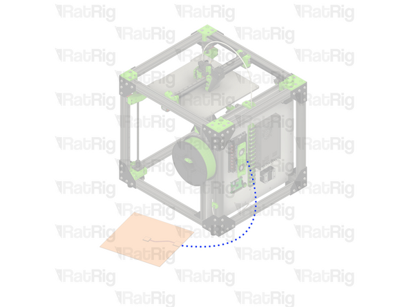 Connect the Bed Thermistor to the slot right bellow the Hot End Thermistor.