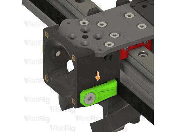 Pay attention to seating the notch on the belt clamp on the exposed screw section. Pull on the belt to make sure it's secured properly.