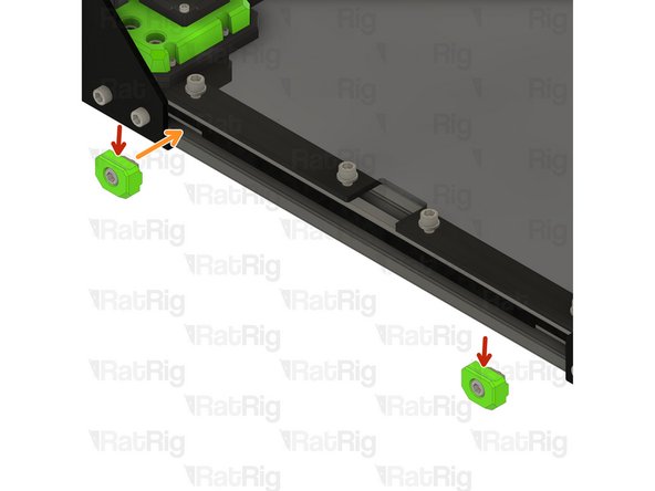 Horizontal 3030 panel holder assembly from Step 13