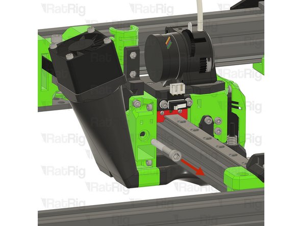 Unscrew and remove the marked M5x40 Cap Head Screw
