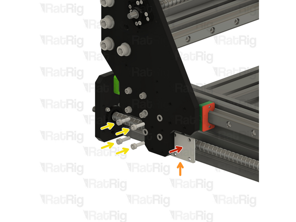 At least one other person should continue to support the X-axis gantry during this step