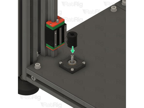 The axial thrust bearing has three components. Two end caps and an inner bearing assembly.