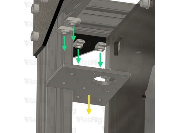 Remove the motor support printed part