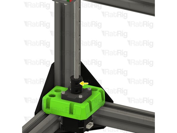 Insert the lead screw fully into the rigid coupler