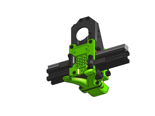 Attach the fan duct to the bottom part with the M3x12mm screws